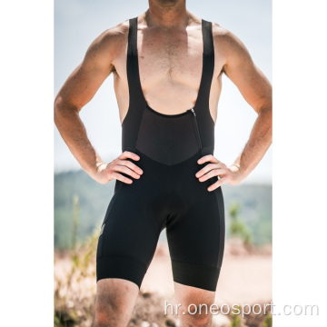 Muške esencijalne kratke kratke hlače sve crne biciklističke bib